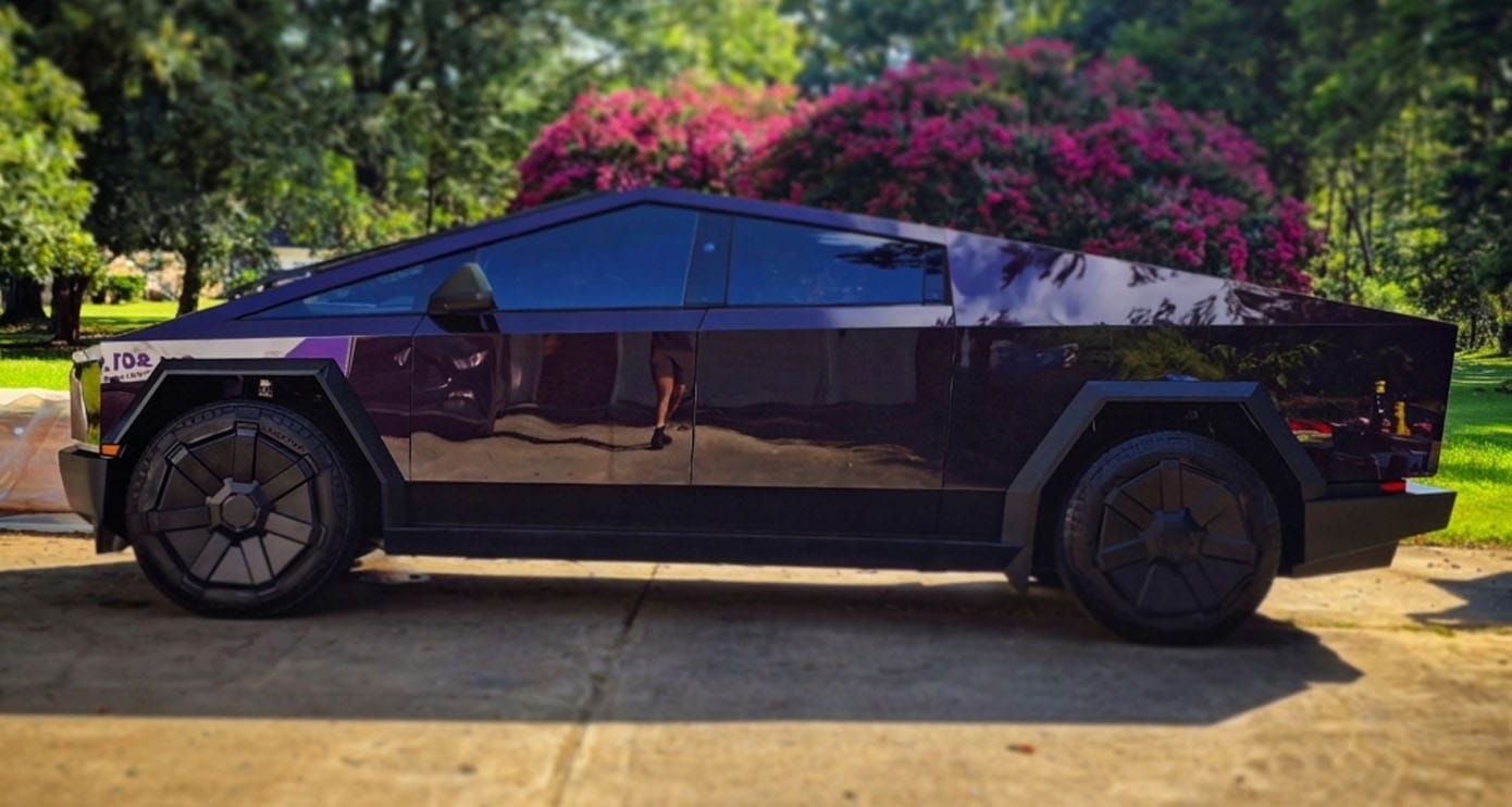 Ceramic coated Tesla Cybertruck glossy finish